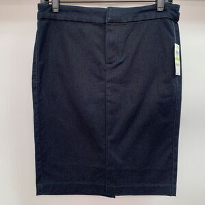 INC International Concepts Women's Skirt Size 4 Blue Pencil Straight NWT